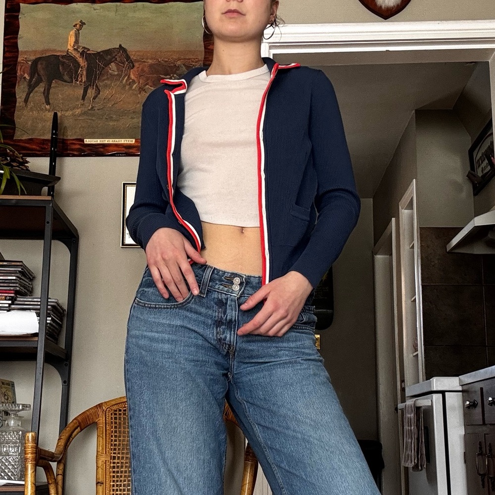 Preppy Ribbed Cardigan - Picture 3 of 5